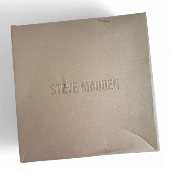 Steve Madden Macayla Black Fabric Upper Platform Block-Heel Booties NEW! Size 11 - Picture 9 of 10